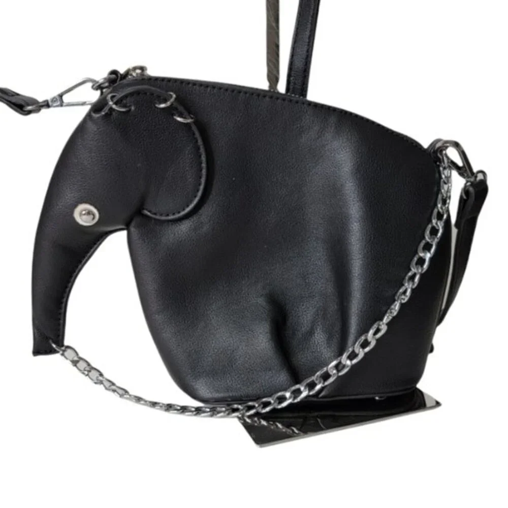 Black elephant crossbody clutch purse Small * - Picture 2 of 16